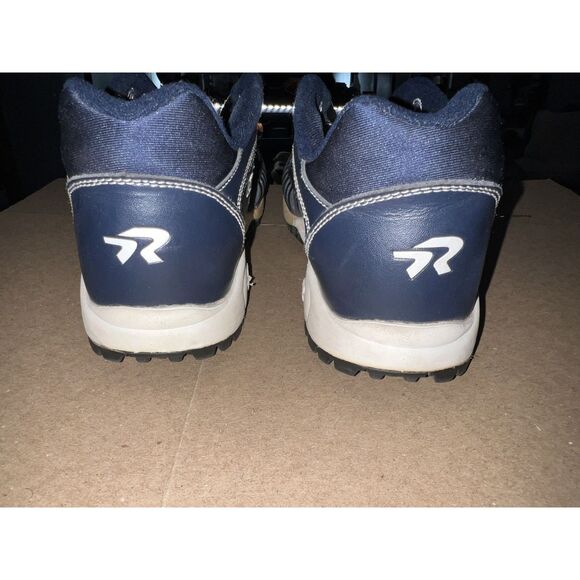 Ringor Pure Leather Softball Turf Shoe Blue Women Size 9.5 Men 7.5 - Picture 3 of 7